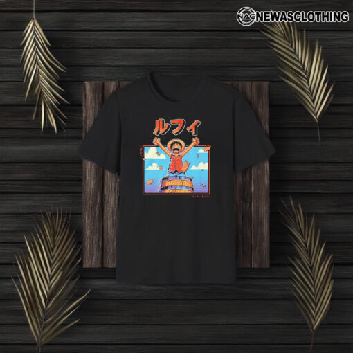 Pixelated King Of The Pirates Yuri Santos T-Shirt3