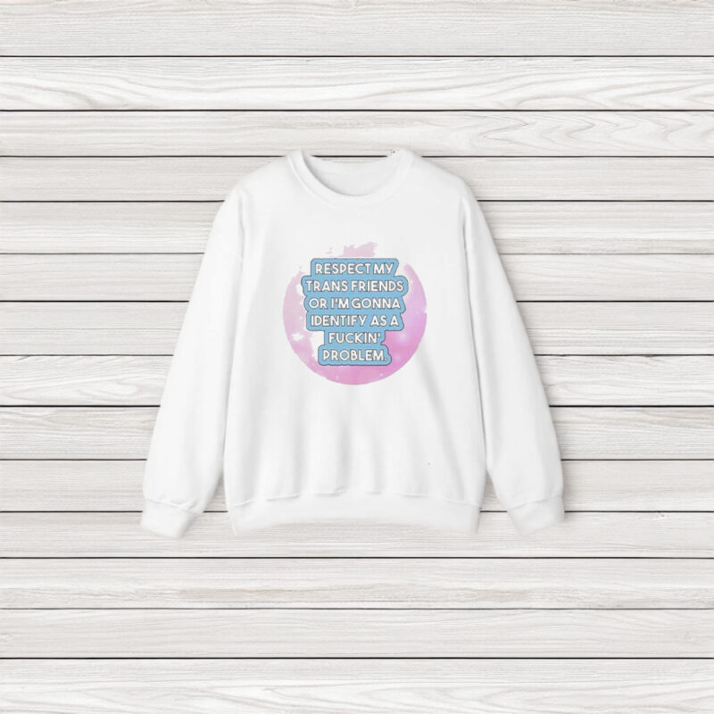 Respect My Trans Friends Or I’m Gonna Identify As A Problem T-Shirt3