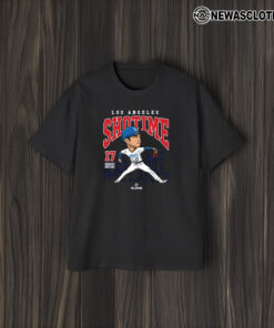 Shohei Ohtani 27 Los Angeles Shotime Baseball T-Shirt2