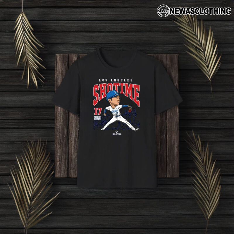 Shohei Ohtani 27 Los Angeles Shotime Baseball T-Shirt3