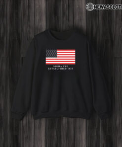 Sigma Chi Established 1855 America Flag T-Shirt