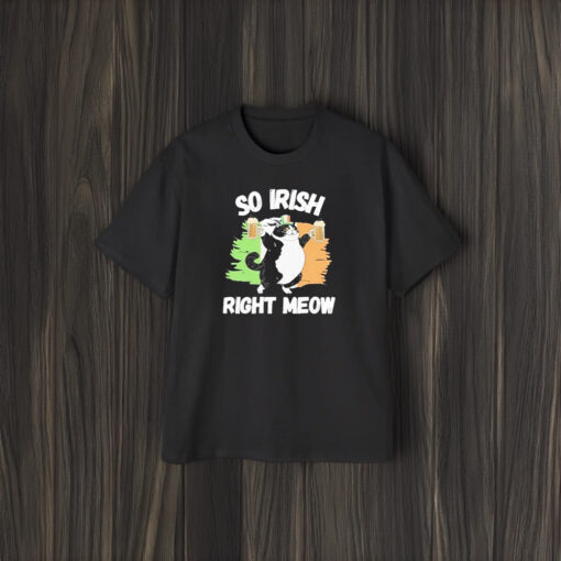 So Irish Right Meow Cat T-Shirt1