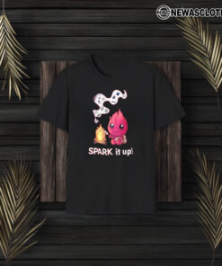 Spark It Up Cute Child Fire With Marshmallow T-Shirt