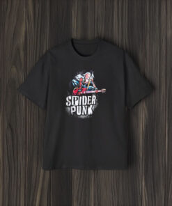 Spider Punk Web-slinging Rockstar T-Shirt2