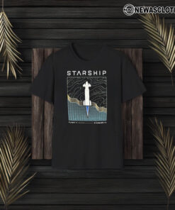 Starship Flight 4 Starbase Tx T-Shirt3