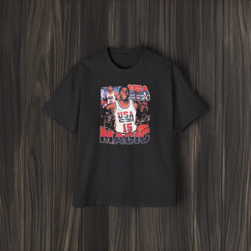 Team USA Legend Team USA Magic Johnson T-Shirt1