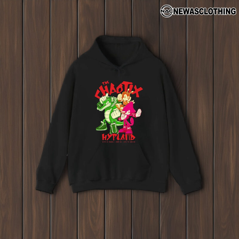 The Chaotix Hypland Vector The Crocodile Charmy Bee Espio The Chameleon T-Shirt1