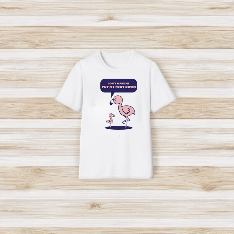 The Popular Flamingo Don’t Make Me Put My Foot Down T-Shirt