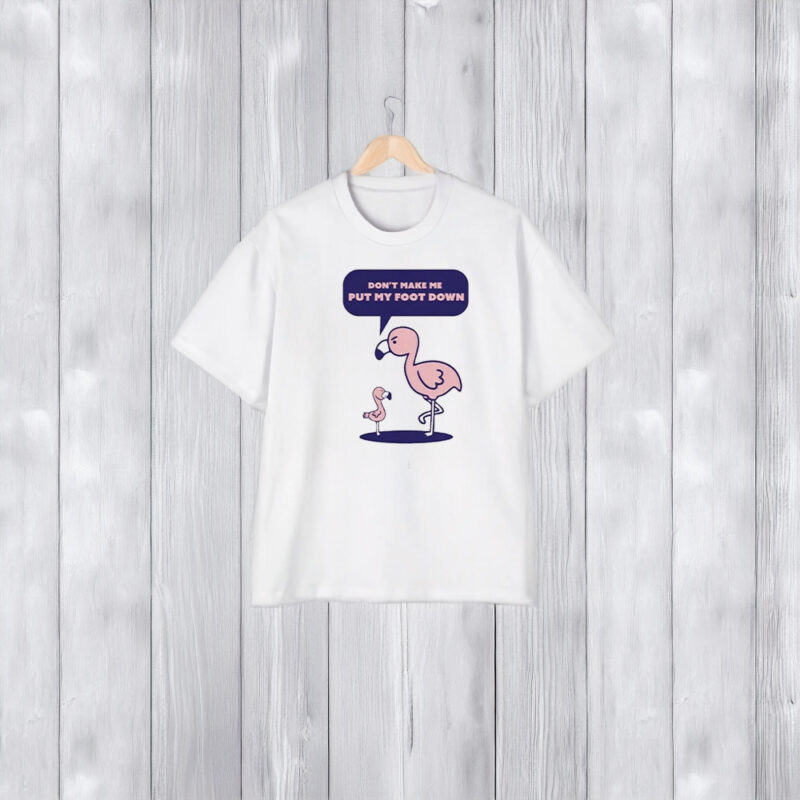 The Popular Flamingo Don’t Make Me Put My Foot Down T-Shirt1