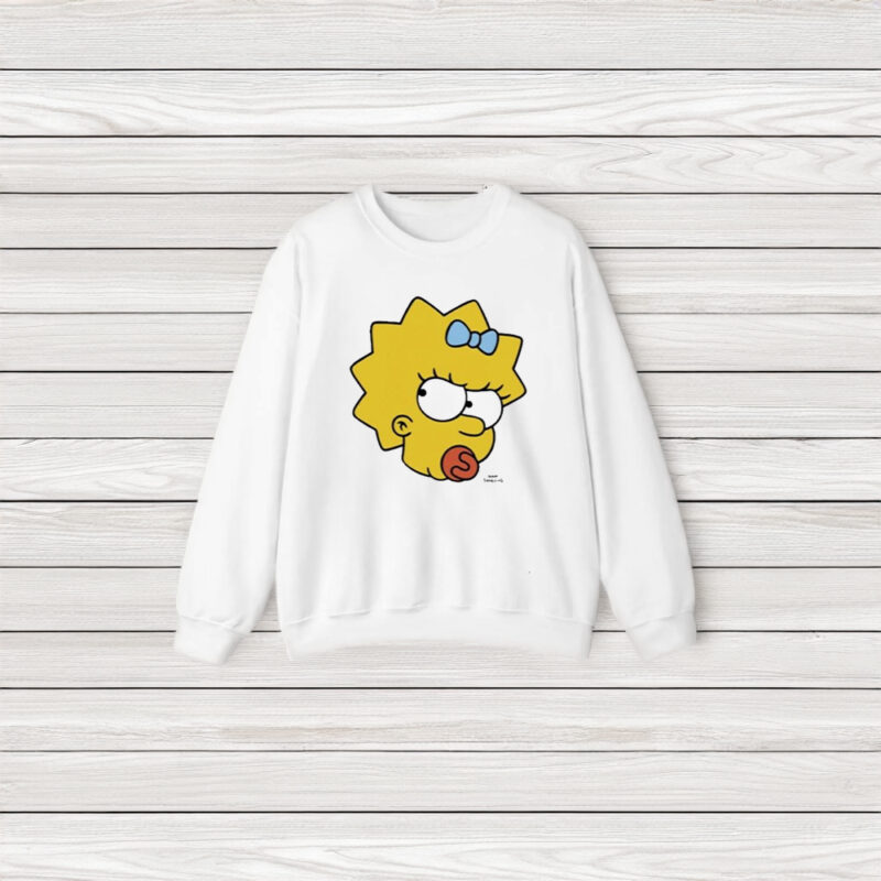 The Simpsons Maggie Angry Big Face T-Shirt3