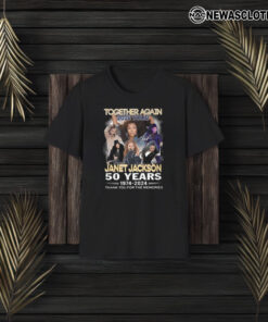 Together Again 2024 Tour Janet Jackson 50 Years 1974-2024 Thank You For The Memories Tee