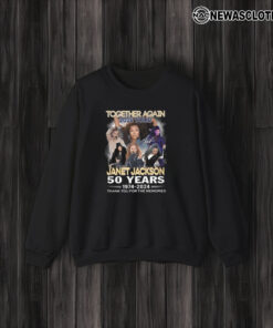 Together Again 2024 Tour Janet Jackson 50 Years 1974-2024 Thank You For The Memories Tee3