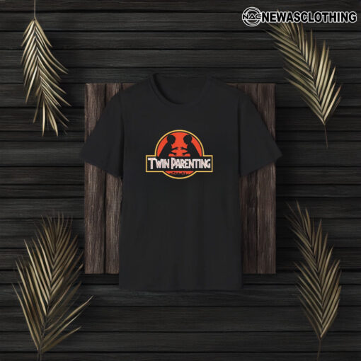 Twin Parenting Children Jurassic Logo T-Shirt3