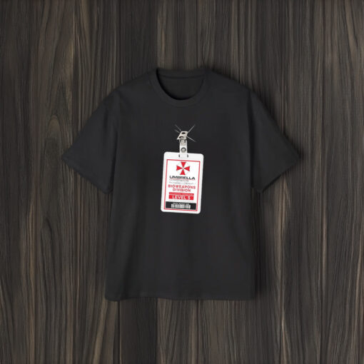 Umbrella Id Card Bioweapons Division T-Shirt2