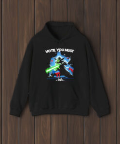 Vote You Must 2024 Yoda Star War America Donkey And Elephant T-Shirt2