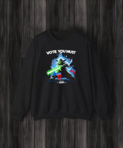 Vote You Must 2024 Yoda Star War America Donkey And Elephant T-Shirt3