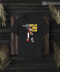 Welcome To Myles High Club Basketball T-Shirt3