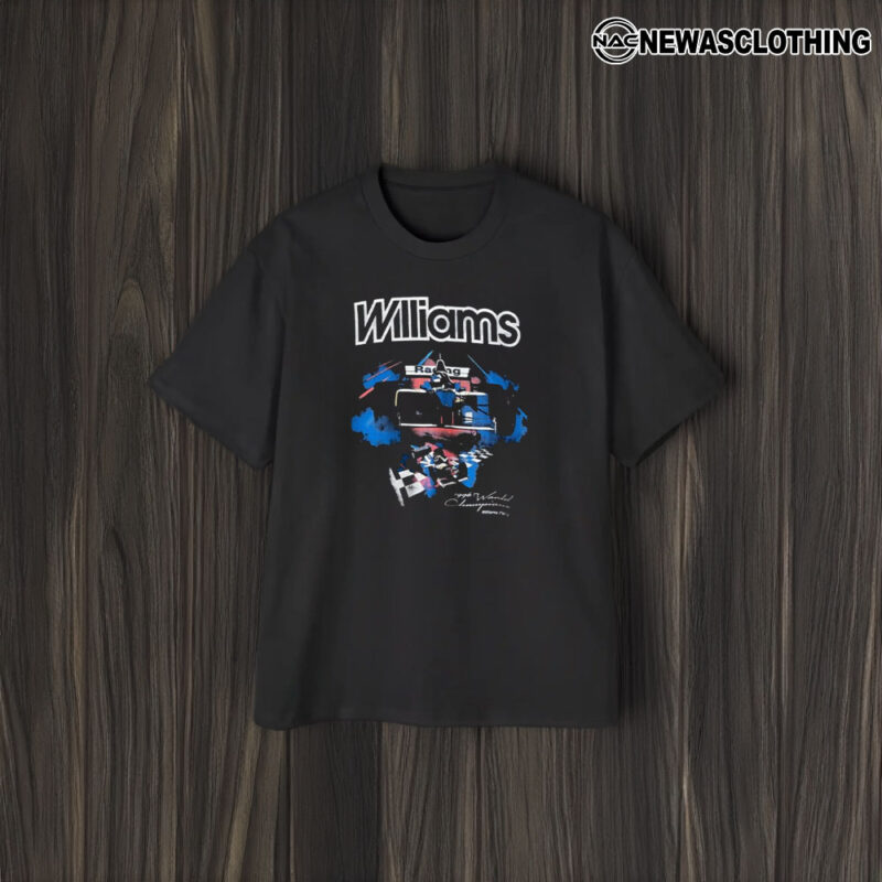 Williams Racing Vintage Inspired Champion Fw18 1996 T-Shirt1