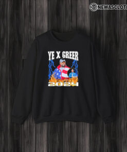 Ye X Greer 2024 US Fire And Thunder T-Shirt3