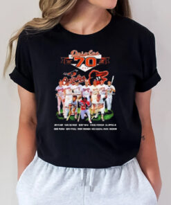 Baltimore Orioles Years Of Legends From 1954-2024 Signatures T-Shirt3