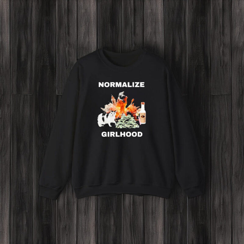 Cat Normalize Girlhood T-Shirt3