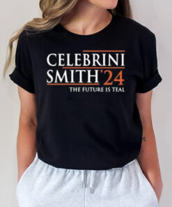 Celebrini Smith 24 The Future Is Teal T-Shirt2