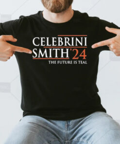 Celebrini Smith 24 The Future Is Teal T-Shirt3