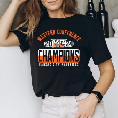 Champions Kansas City Mavericks Western Conference 2024 T-Shirt2