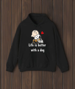 Charlie Brown Hug Snoopy Life Is Better With A Dog T-Shirt1