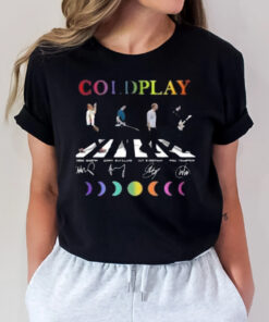 Coldplay Band Abbey Road Signature T-Shirt3