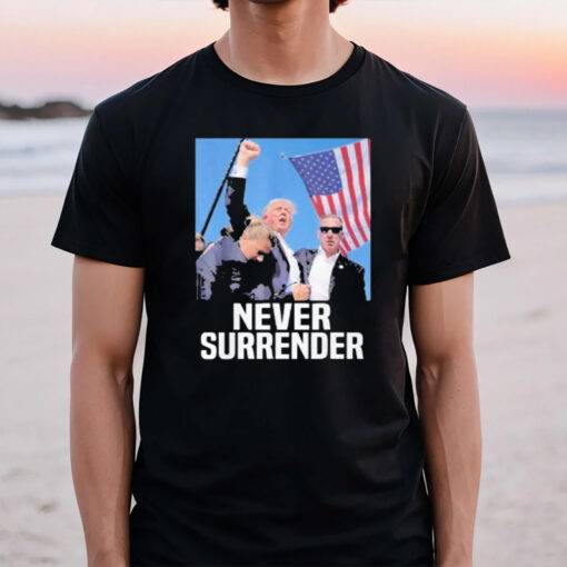 Donald Trump Shot Never Surrender 2024 T-Shirt2