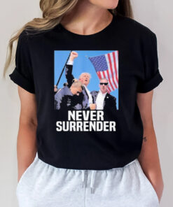 Donald Trump Shot Never Surrender 2024 T-Shirt3