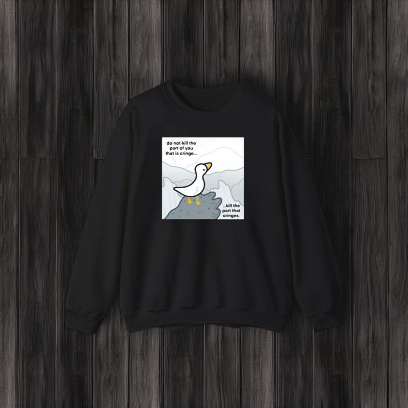 Eveoart Cringe Goose Graphic T-Shirt