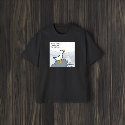 Eveoart Cringe Goose Graphic T-Shirt2