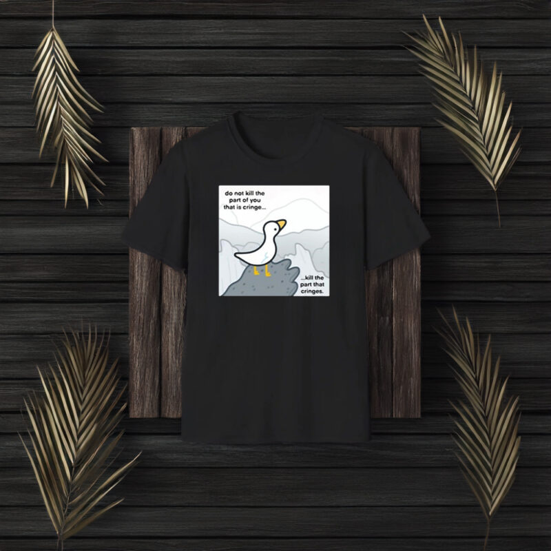 Eveoart Cringe Goose Graphic T-Shirt3