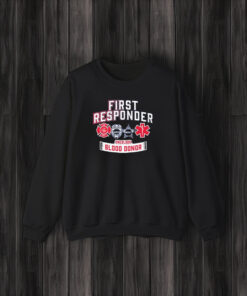 First Responder Oneblood Blood Donor T-Shirt