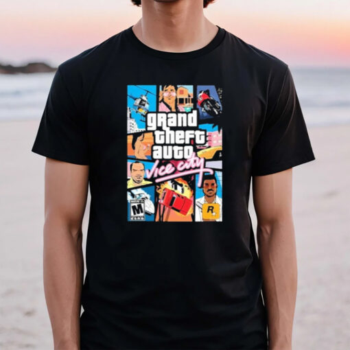 Grand Theft Auto Vice City Games T-Shirt3