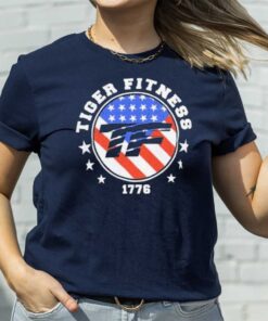 Happy Independence Day Tiger Fitness 1776 America Flag Tee3