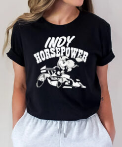 Indy Horsepower Kids Mascot Driving Car T-Shirt2