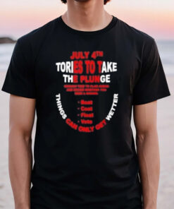 July 4th Tories To Take The Plunge Things Can Only Get Wetter T-Shirt2