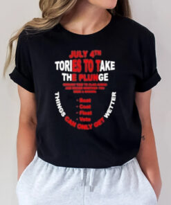 July 4th Tories To Take The Plunge Things Can Only Get Wetter T-Shirt3