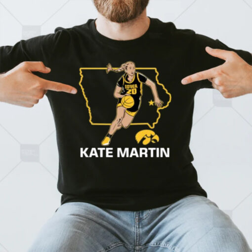 Kate Martin State Star Iowa T-Shirt3