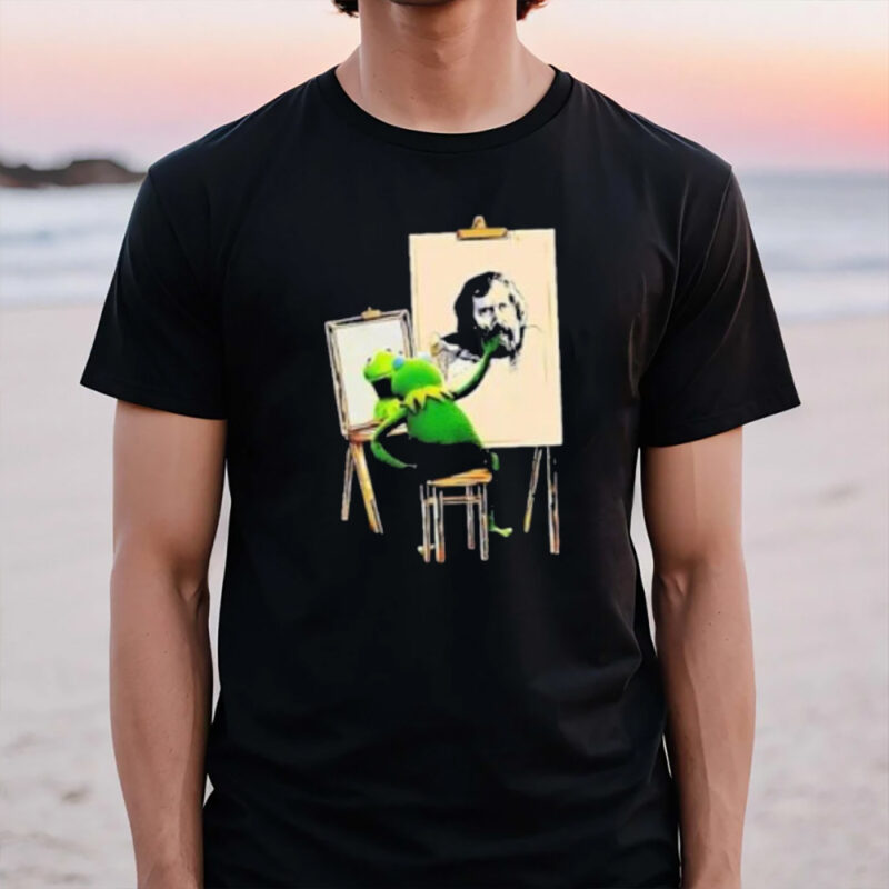 Kermit The Frog Drawing Jim Henson Tee3