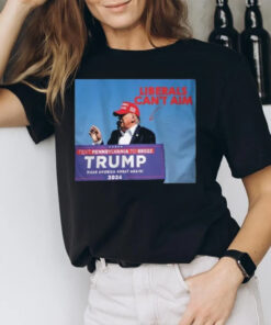 Liberals Can’t Aim Text Pennsylvania To 88022 Trump Make America Great Againi 2024 T-Shirt2