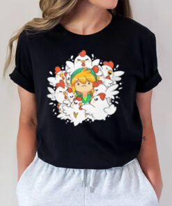 Link Surrounded By Cuccos Impossible Situation T-Shirt2