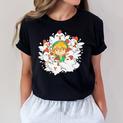 Link Surrounded By Cuccos Impossible Situation T-Shirt2