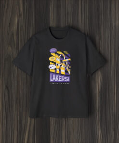 Los Angeles Lakers Courtside Family In Game T-Shirt1