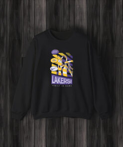 Los Angeles Lakers Courtside Family In Game T-Shirt3