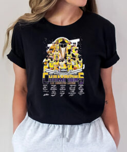 Los Angeltes Lakers Nba In Season Tournament Champions 2023 Name Player Signature T-Shirt3