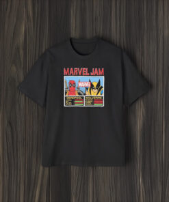 Marvel Jam Marvel Deadpool Wolverine Index T-Shirt2